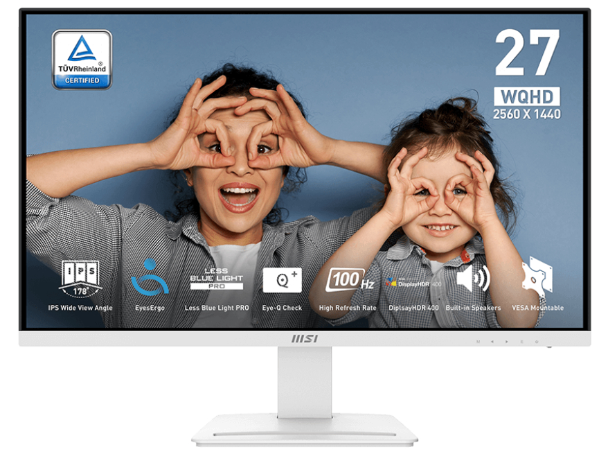 MSI PRO MP273QWDE E2 Office Monitor