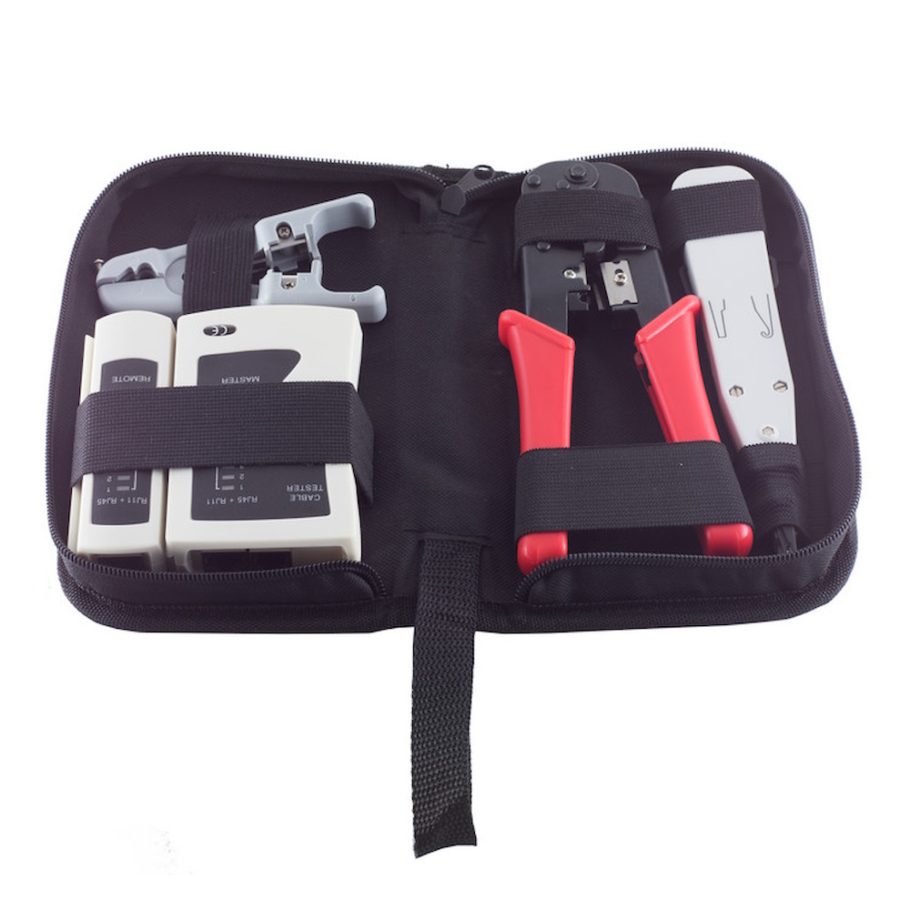 Tool set, network, 4-parts, with bag