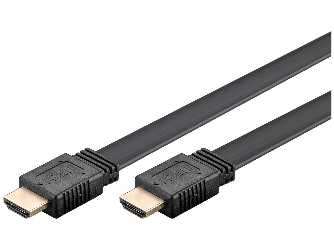 High Speed HDMI™ Flat Cable with Ethernet, 1.5 m, black