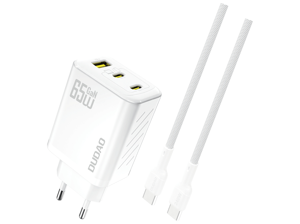 Dudao A29CEU 65W GaN Charger + USB-C White