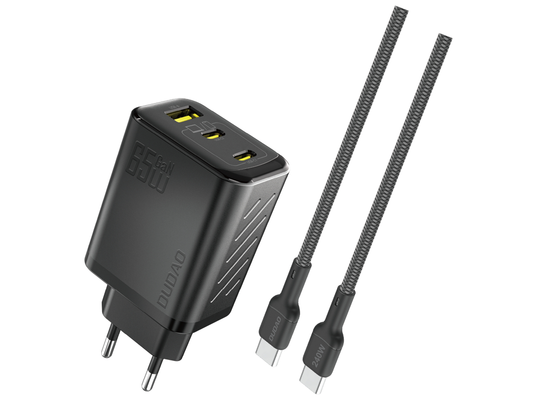 Dudao A29CEU 65W GaN Charger + USB-C Black