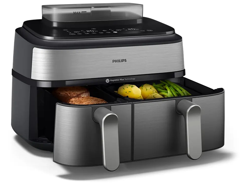 Philips Series 5000 NA555 Dobbelt varmluftssteger 2.75kW Sølv