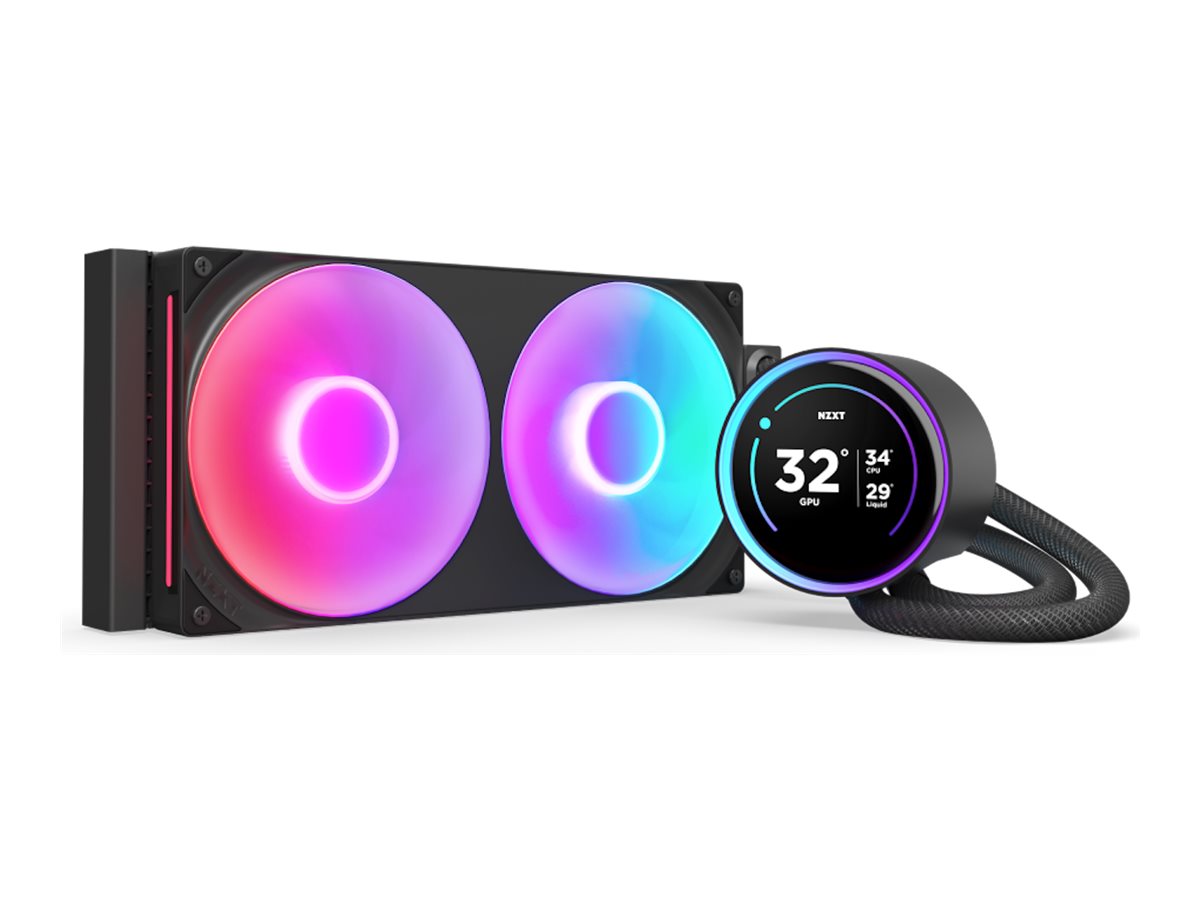 NZXT Kraken Elite 280 RGB kølesystem 1-pack Sort 2 x 140 mm