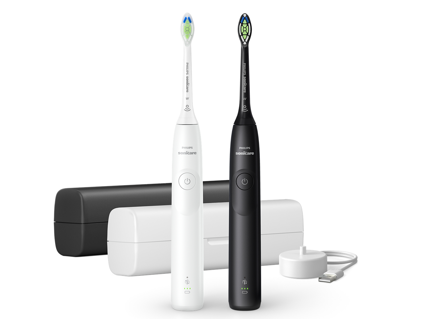 Philips Sonicare 5300 series HX7109 Elektrisk Tandbørste Sort Hvid