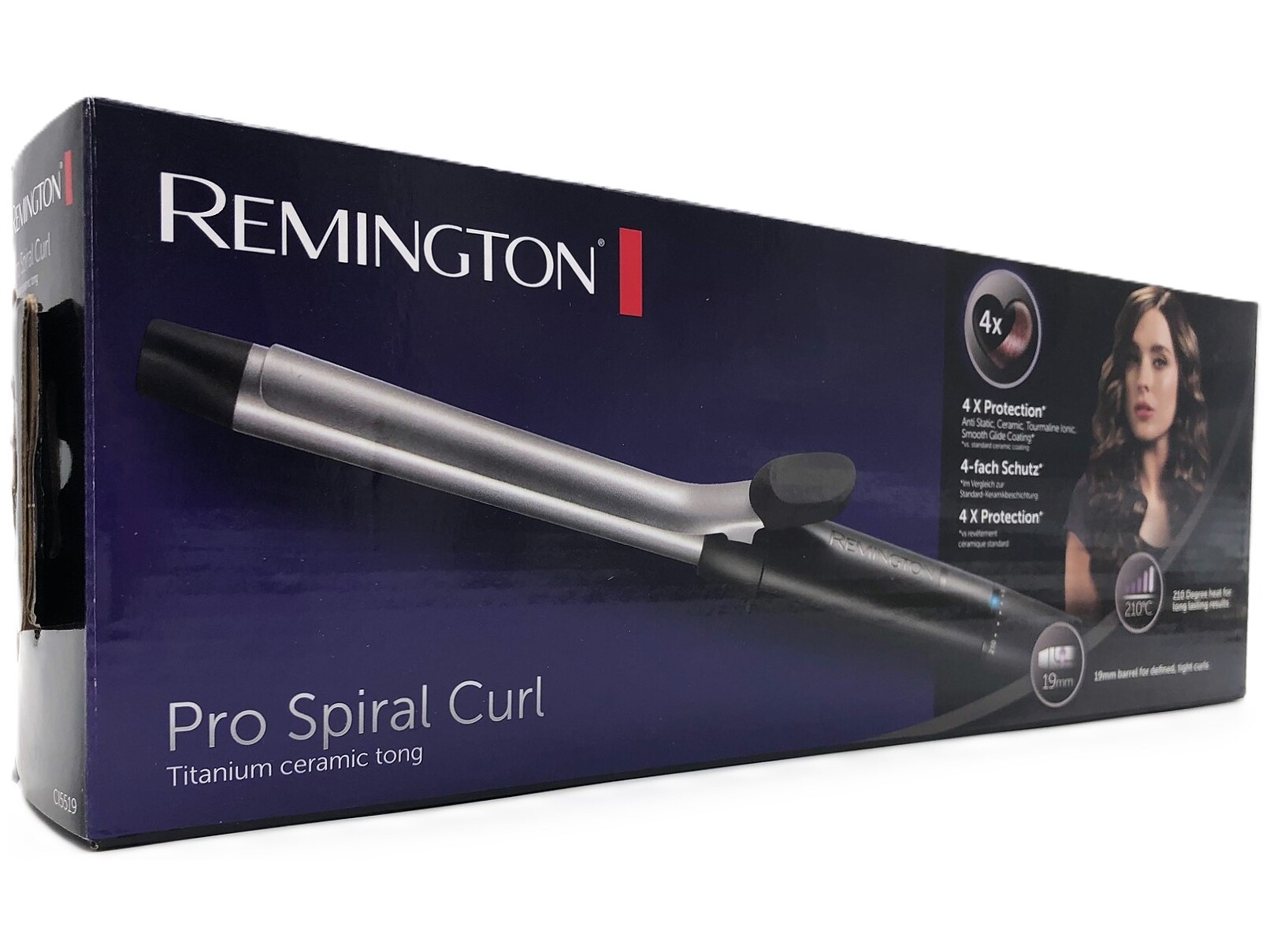 Remington Pro Spiral Curl CI5519 Krøllejern Sort Sølv