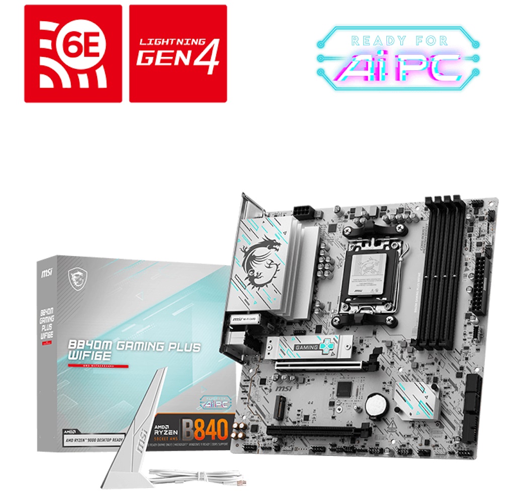 MSI B840M Gaming Plus WiFi6E DDR5 AM5 7E77-003R