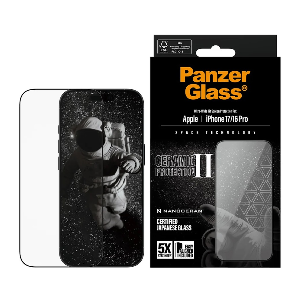 PanzerGlass Ceramic Protection II Apple iPhone 16 Pro, 17 Pro