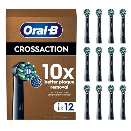 Oral-B Pro CrossAction Aufsteckbürsten 12er (Frustfreie Umverpackung)