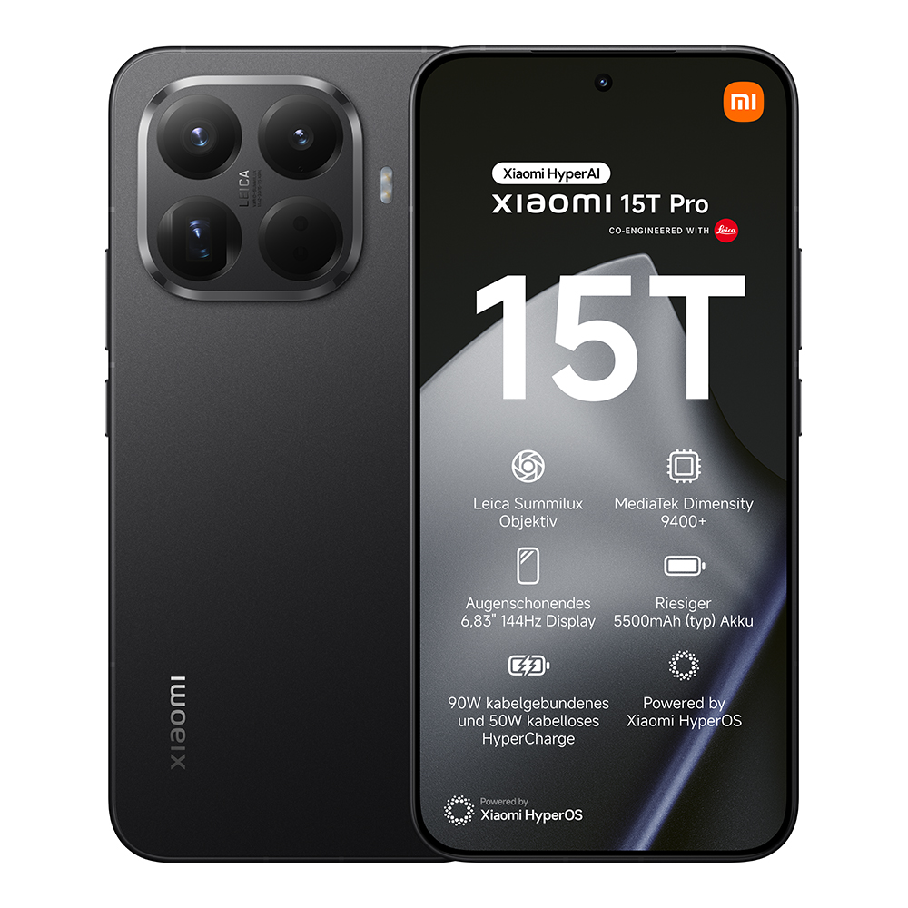 Xiaomi 15T Pro 6.83' 512GB Sort