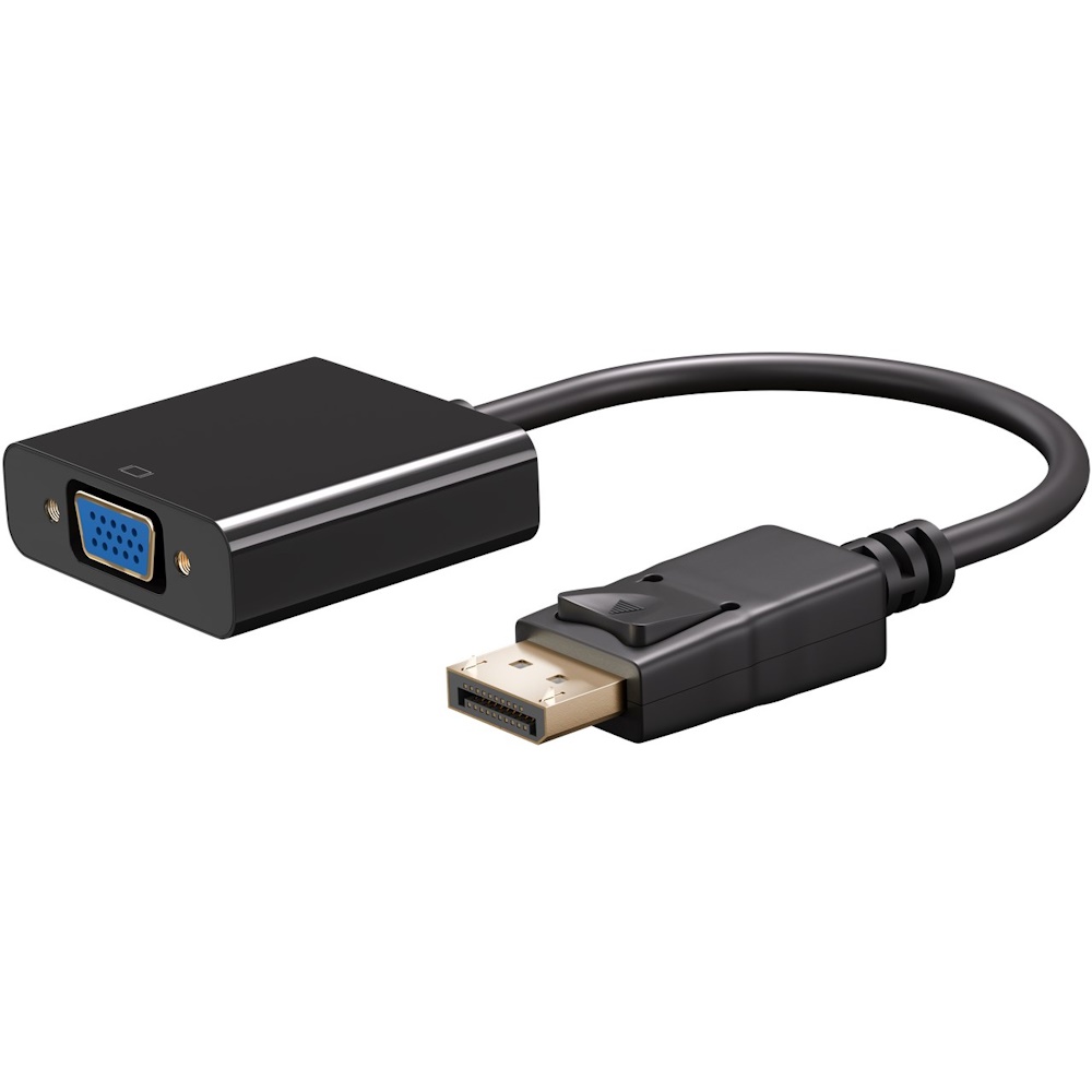 DisplayPort/VGA adapter 1.1, 0.15m, Black