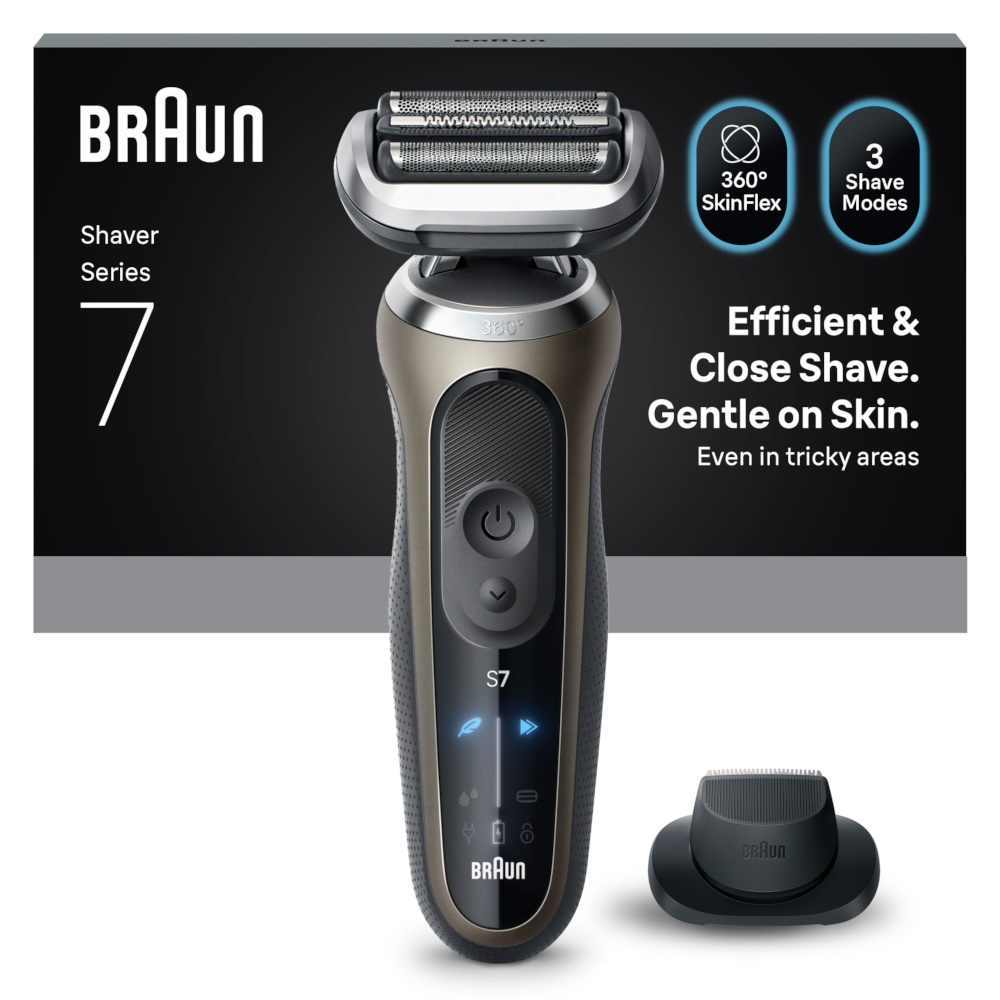 Braun Series 7 72-C1200s Barbermaskine Sort Guld