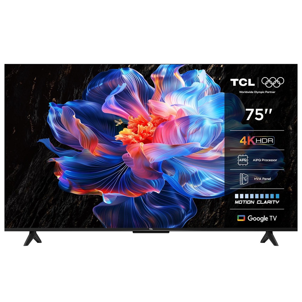 TCL 75P69K TV 190.5 cm (75 ) 4K Ultra HD Smart TV Wi-Fi Black