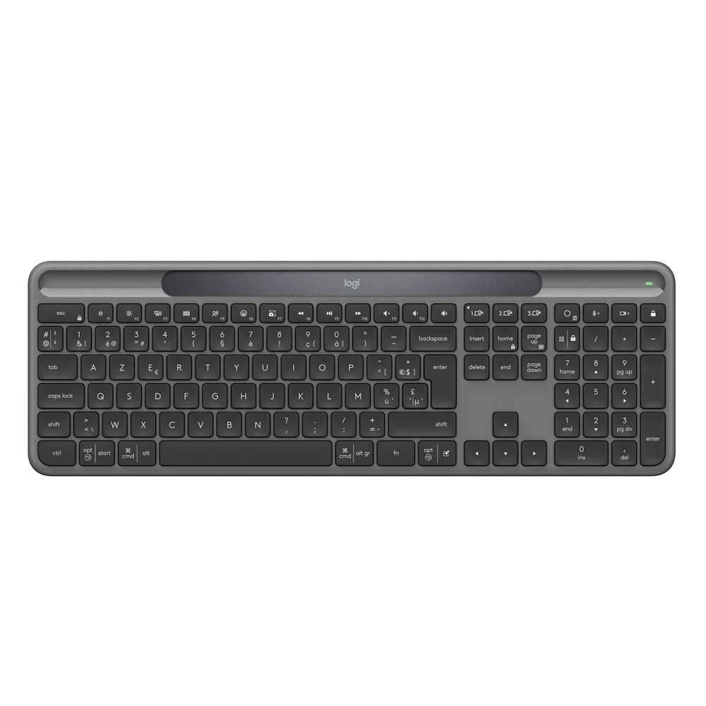 Slim Solar+ Wireless Keyboard, Graphite (Nordic)