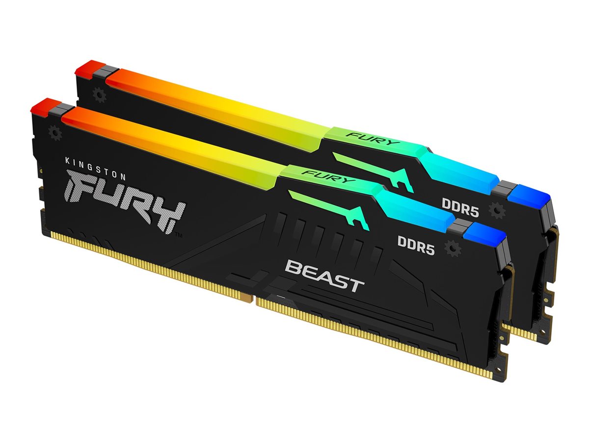 Kingston FURY Beast DDR5 SDRAM 16GB kit 6000MHz CL30 On-die ECC DIMM 288-PIN
