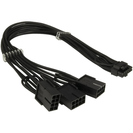 AC Adapter GPU-02 (12+4pin) auf 3x8pin PCIe, 34cm