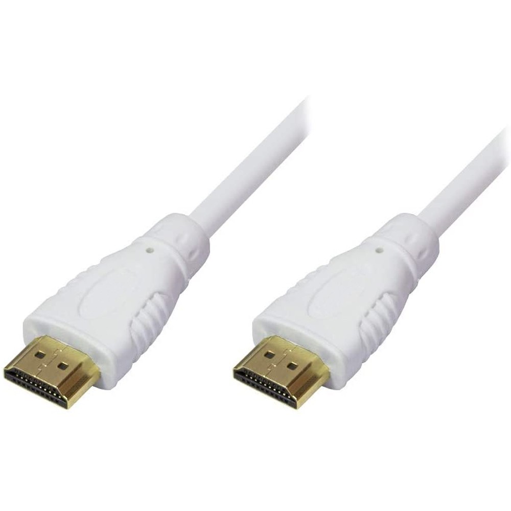 TECHLY HDMI High Speed Kabel mit Ethernet, M/M, 3.0m, weiÃŸ
