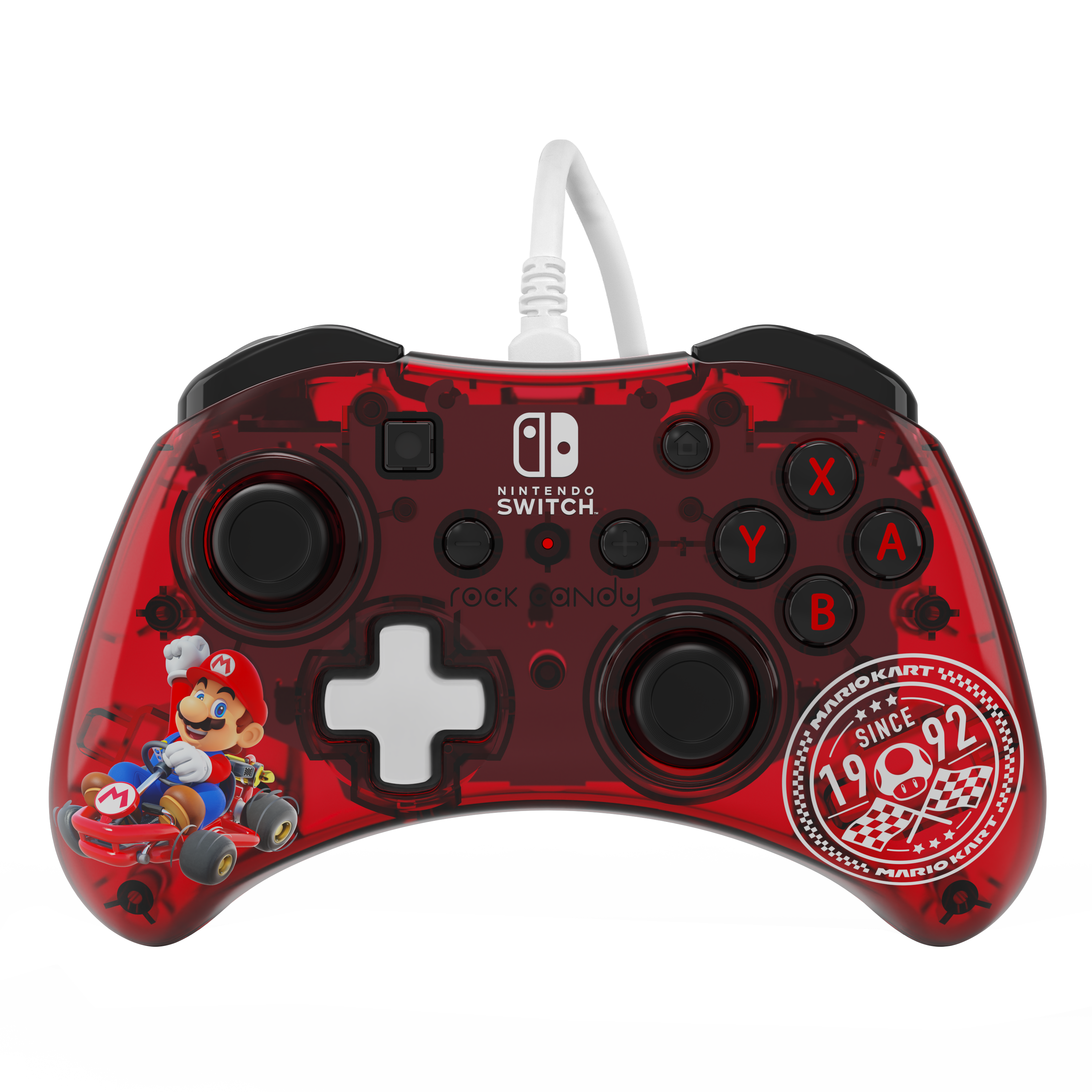 PDP Rock Candy: Mario Punch Controller Nintendo Switch, Nintendo Switch Lite, Nintendo Switch OLED Rød