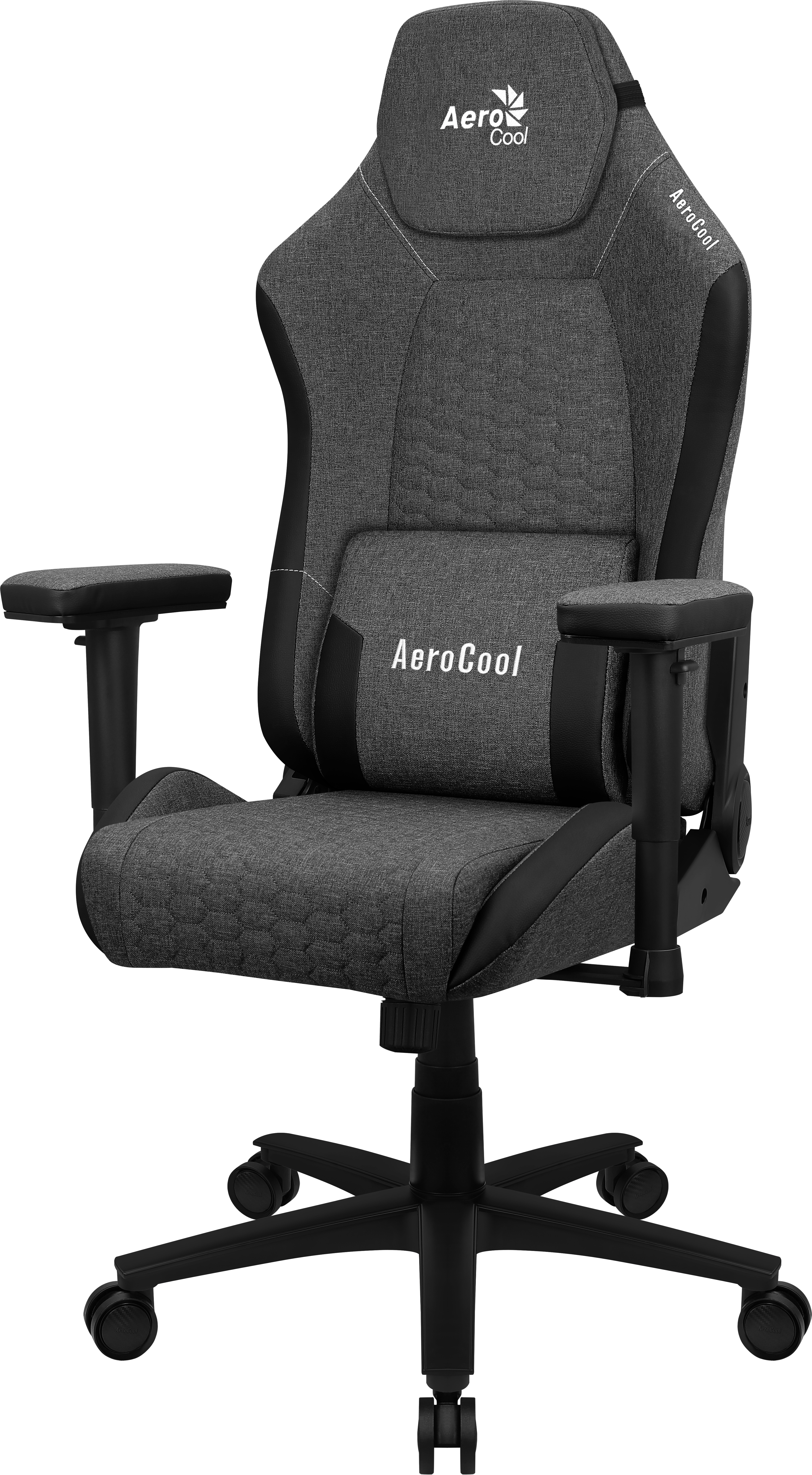 Aerocool CROWNASHBK Ergonomic Gaming Chair Adjustable Cushions AeroWeave Technology Black