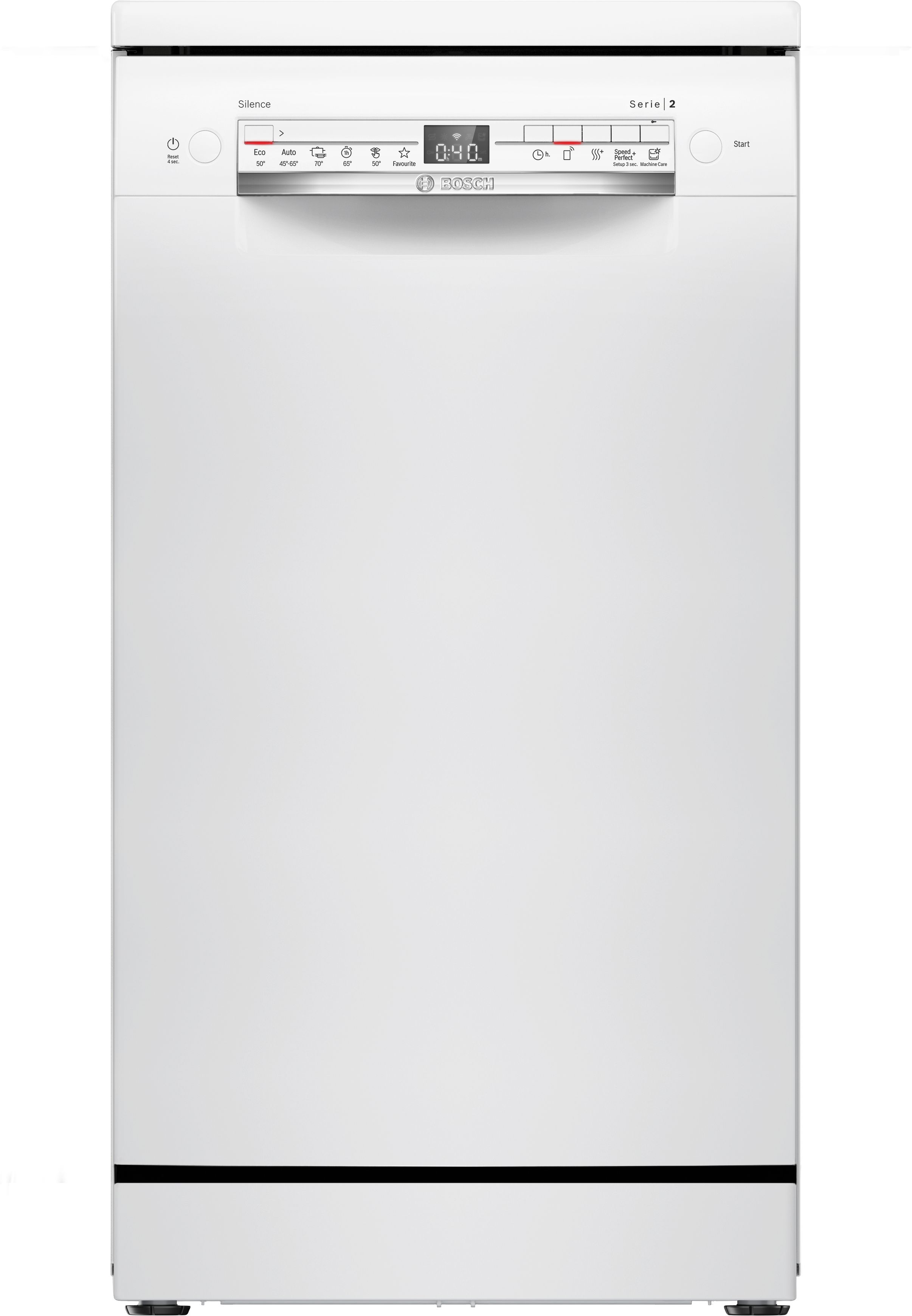 Bosch Serie 2 SPS2HKW58E Opvaskemaskine Klasse E Fritstående 46dB Hvid