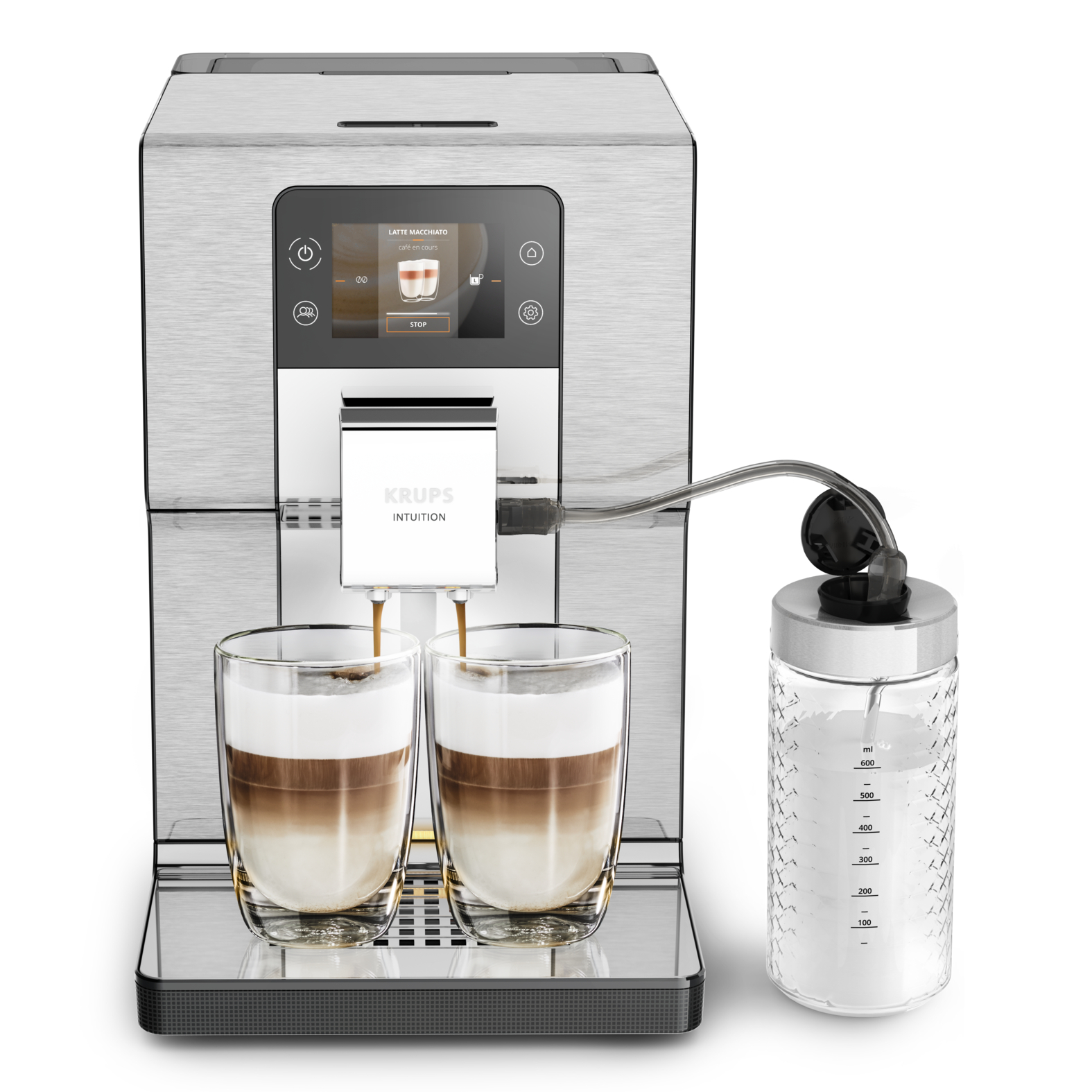 Krups Intuition Experience+ EA877D10 Fuldautomatisk kaffemaskine 3L Sort