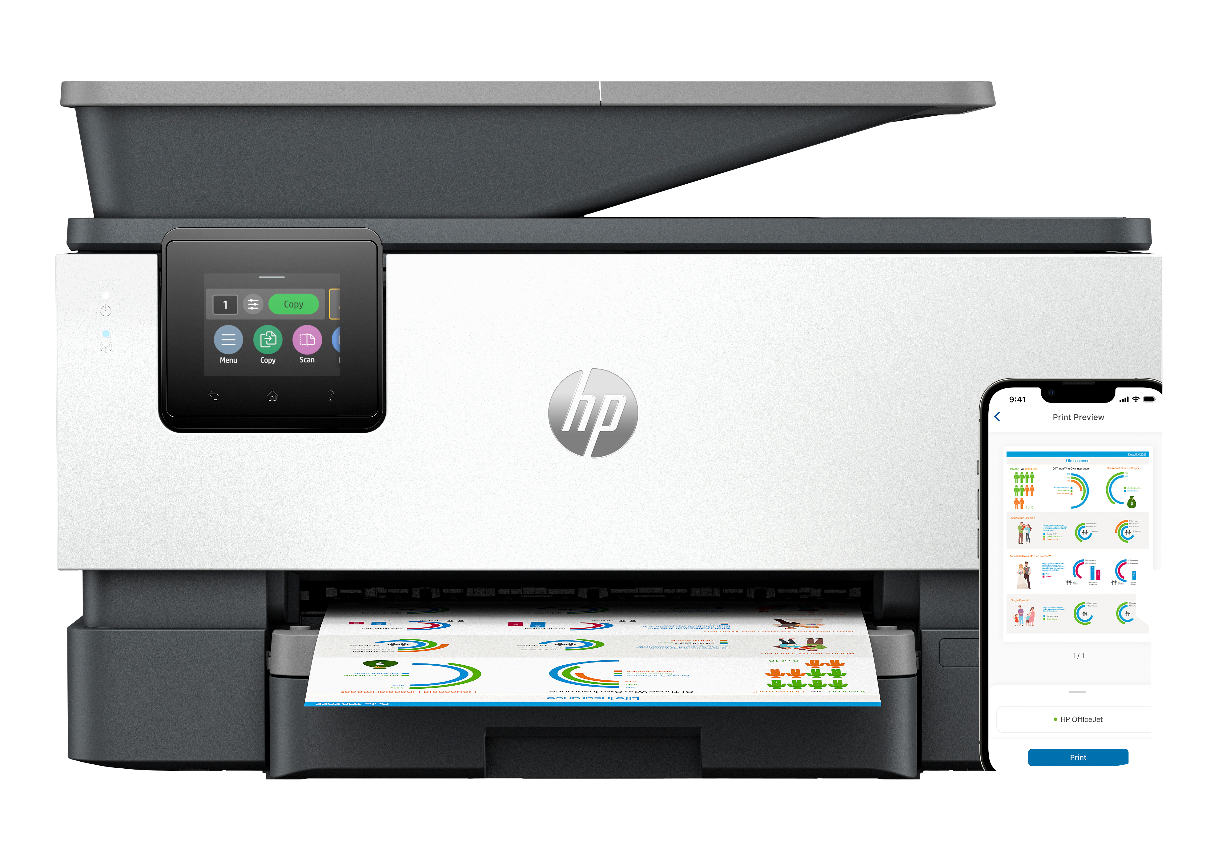 HP OfficeJet Pro 9122e AiO Blækprinter