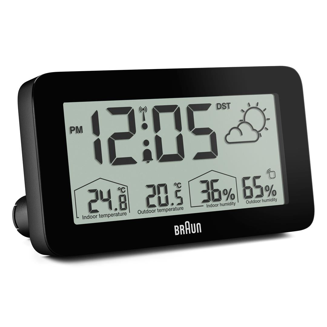Braun BC 13 B DCF Radio Weather Station black