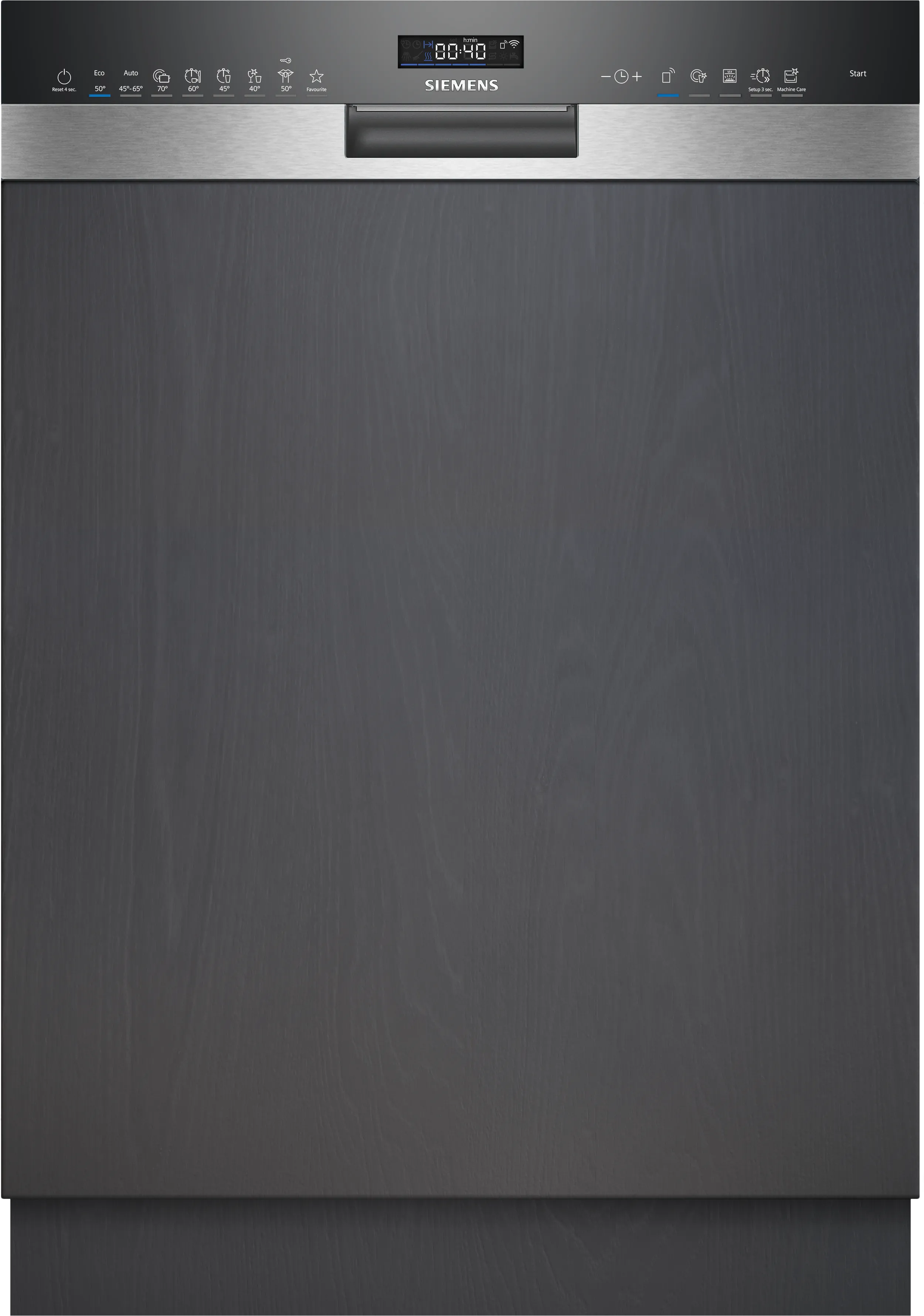 Siemens SN55ZS07CE Opvaskemaskine Klasse B Delvist indbygget 40dB Sort
