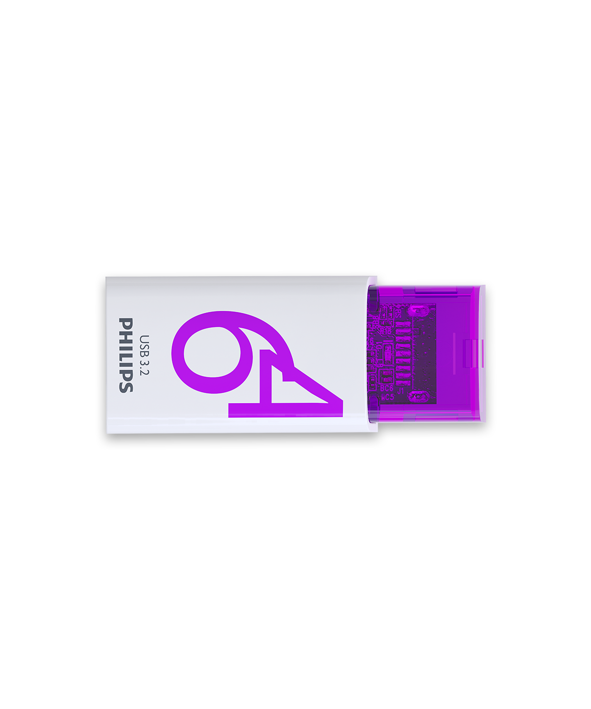 Philips Click 64GB 3.2 Gen 1 USB stick Violet