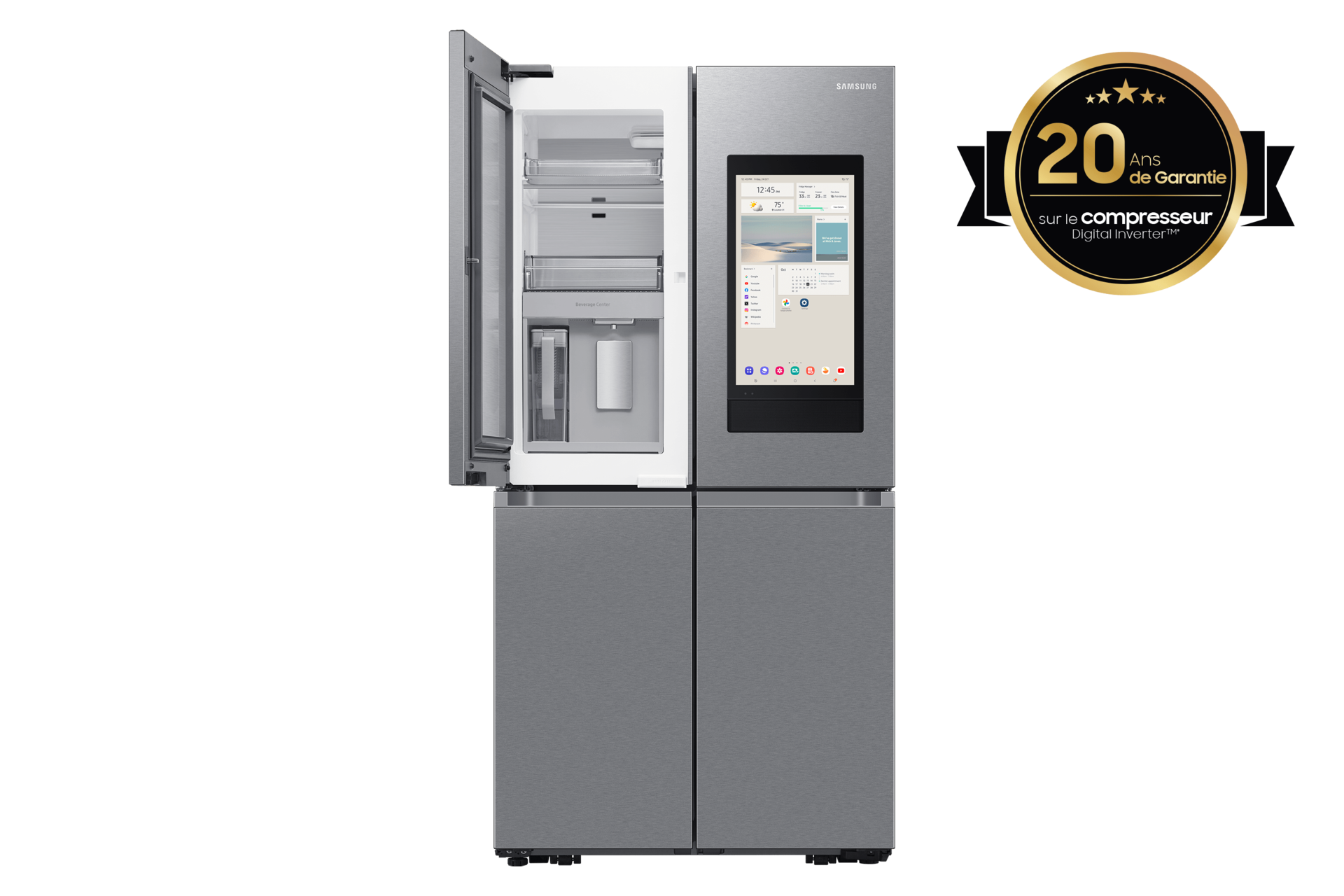 RF65DG9H0ESREF, French Door (edelstahl, Family Hub, Cool Select+, Beverage Center)