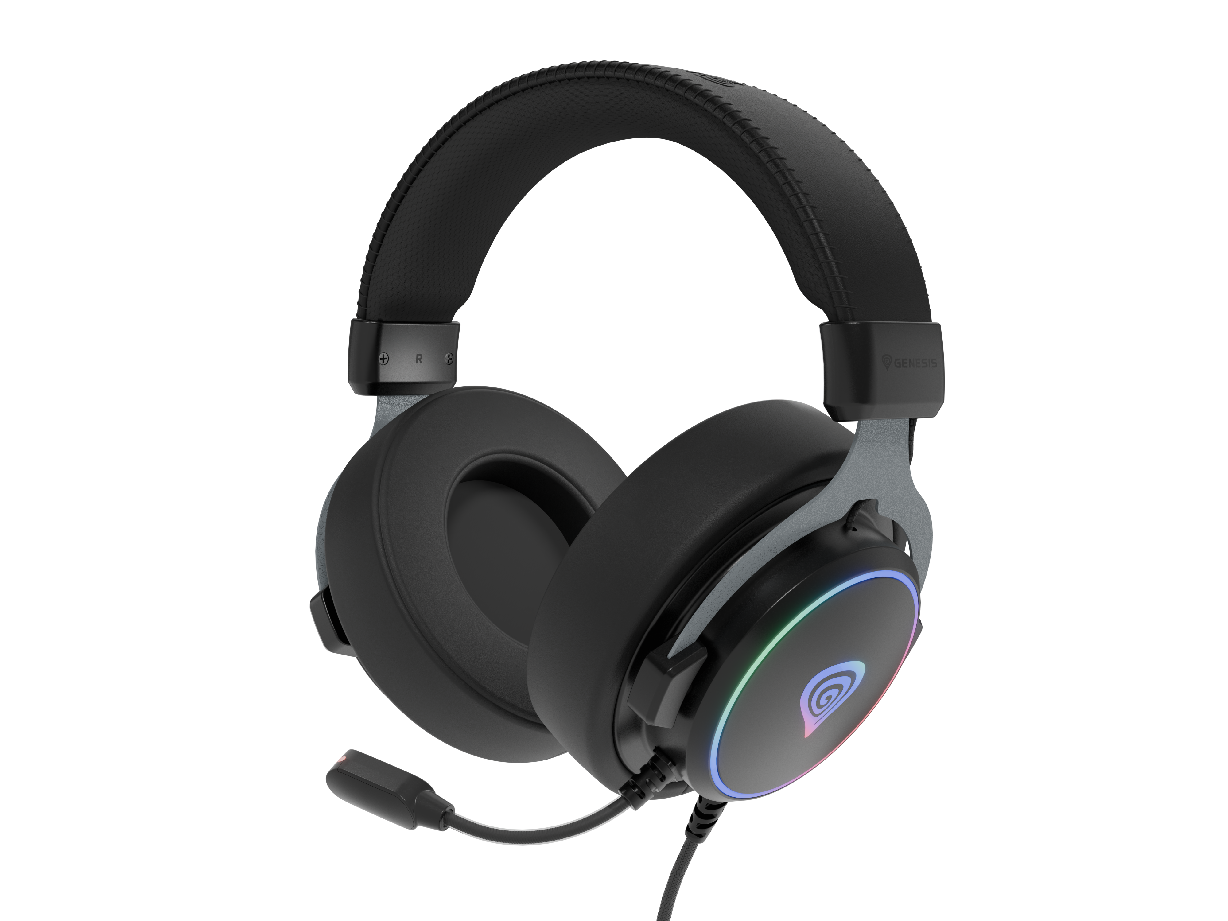 GENESIS Neon 764 Kablet Hovedtelefoner Sort