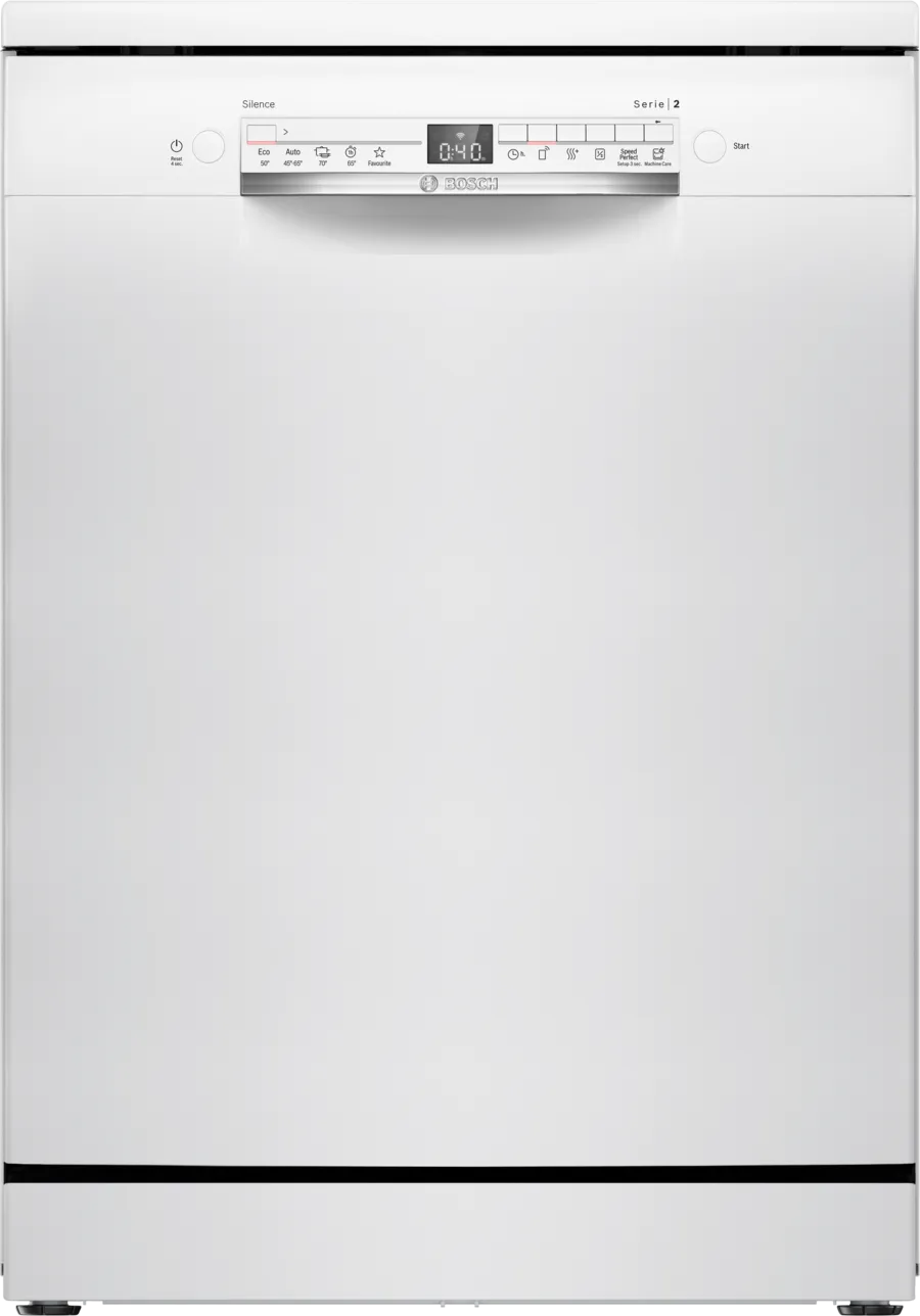 Bosch Serie 2 SMS2ITW09E Opvaskemaskine Klasse E Fritstående 46dB Hvid