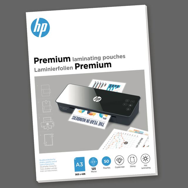 HP Laminierfolien Premium A3 125 Micron 50x
