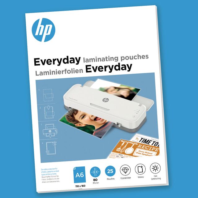 HP Laminierfolien Everyday A6 80 Micron 25x