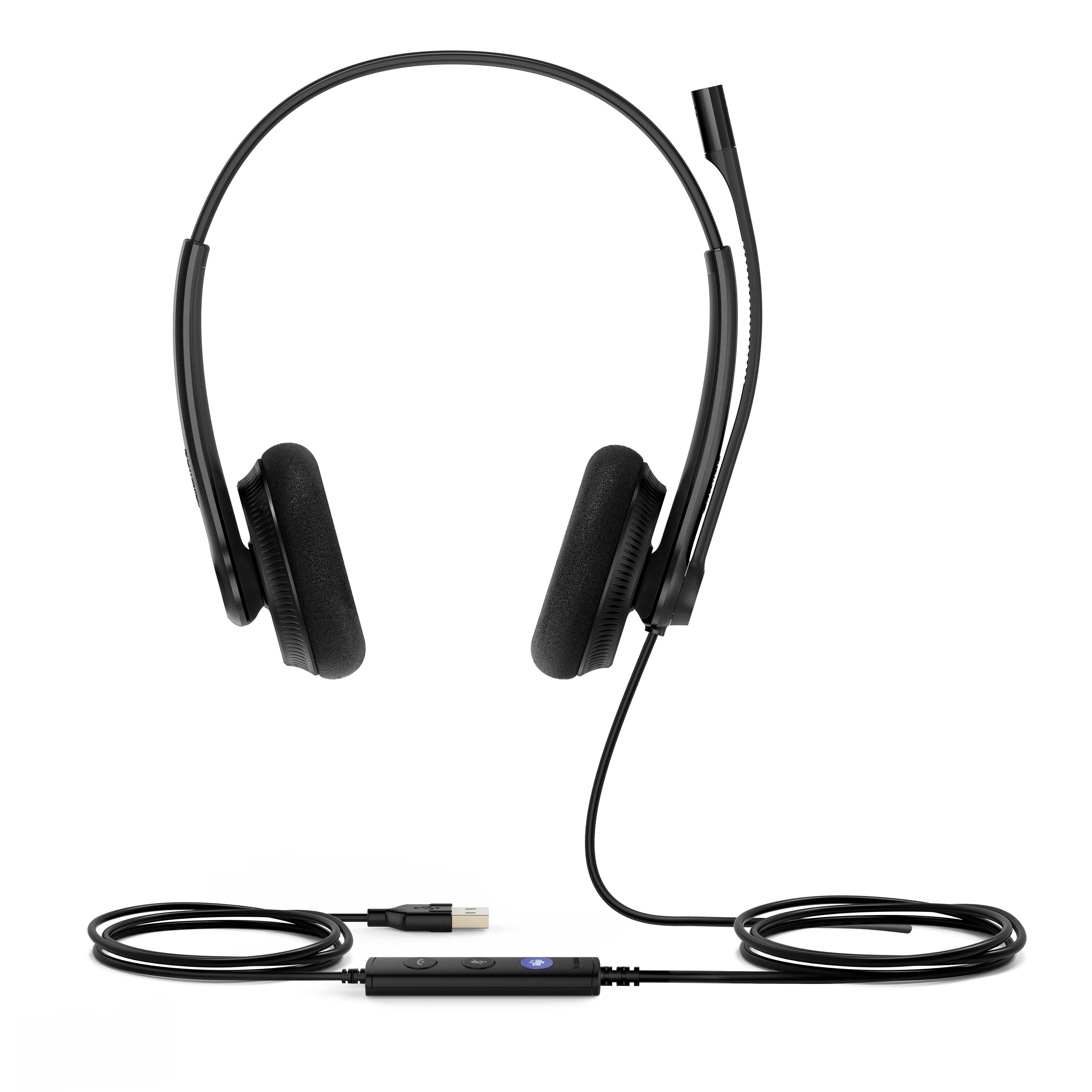 Yealink UH34 Lite Dual Teams Kablet Hovedtelefoner Sort