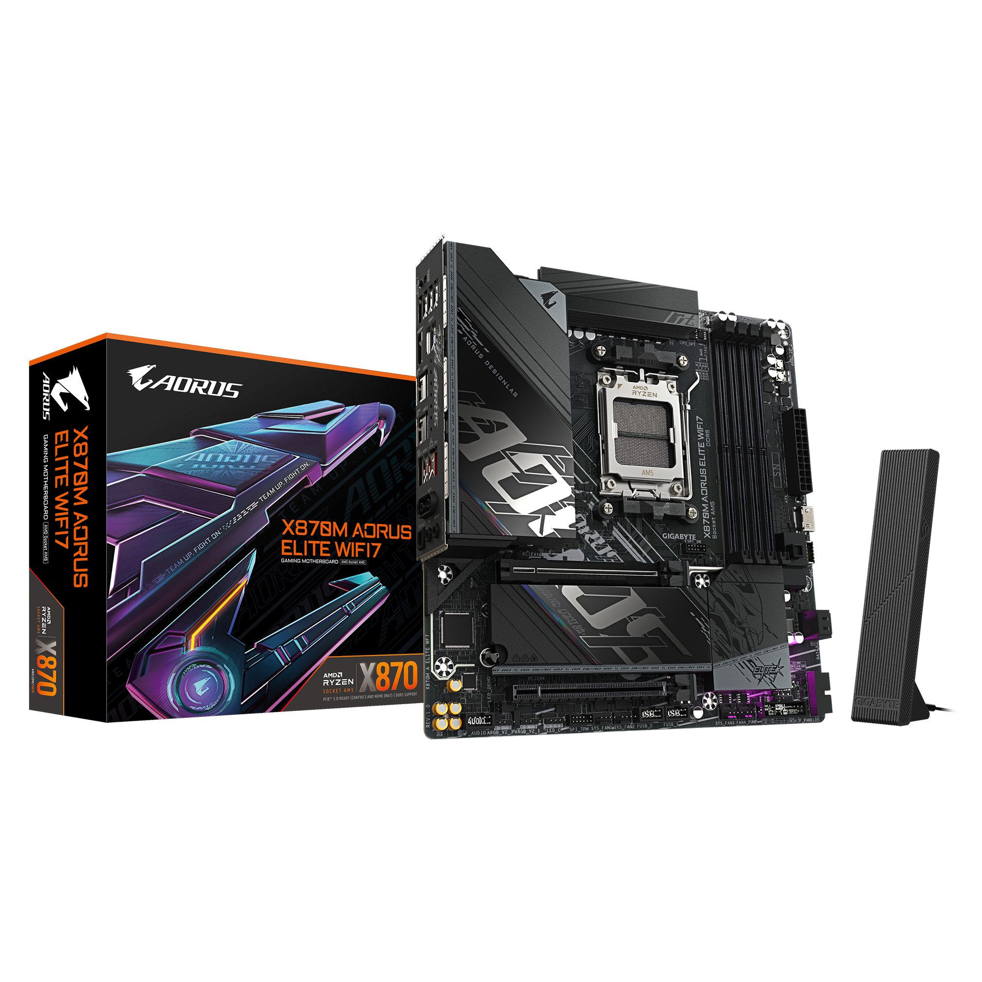 GIGABYTE X870M AORUS ELITE WIFI7 micro ATX AM5 AMD X870