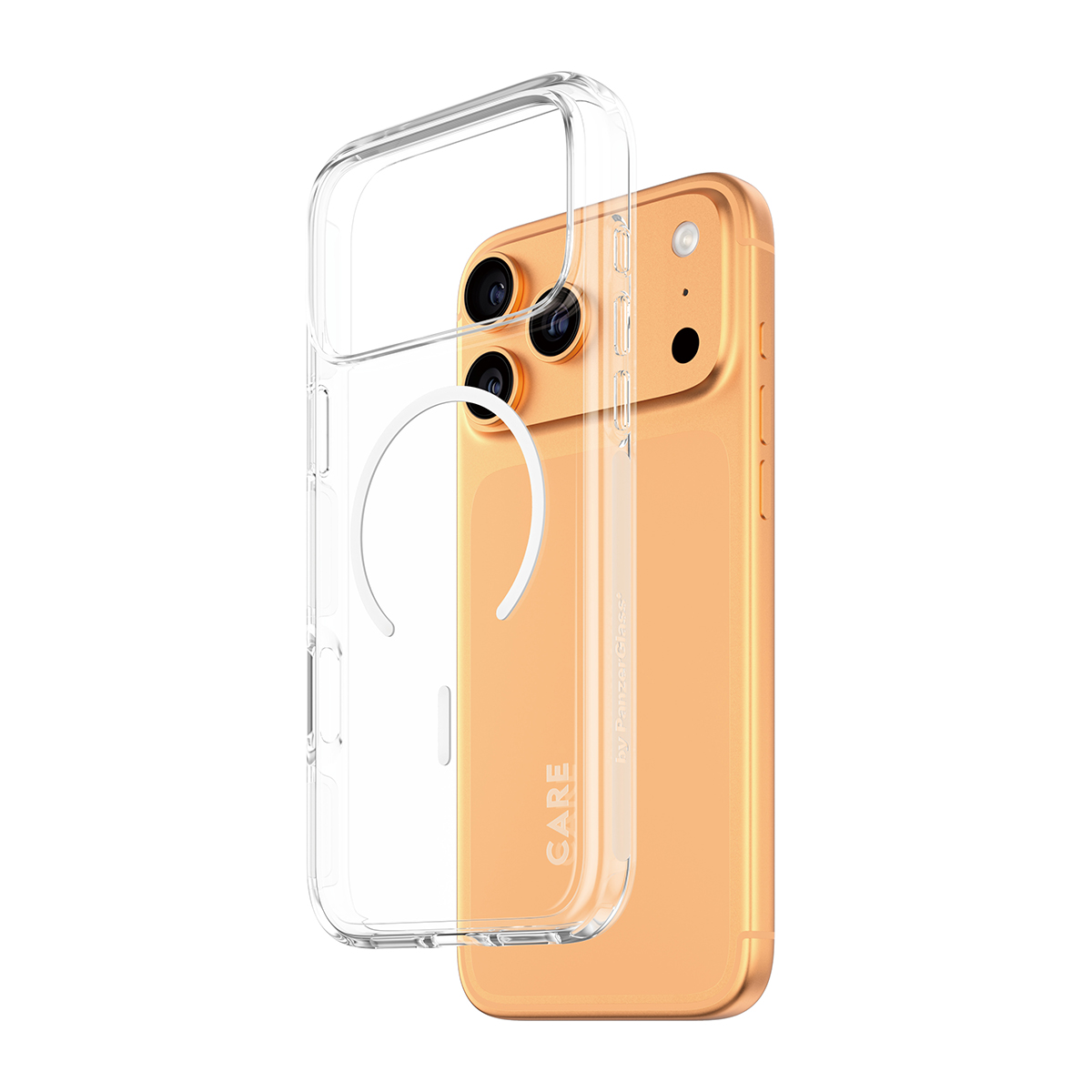 PanzerGlass CARE by Flagship Case Transparent Urban Explorer w. White MagSafe iPhone 17 Pro Max Beskyttelsescover Transparent