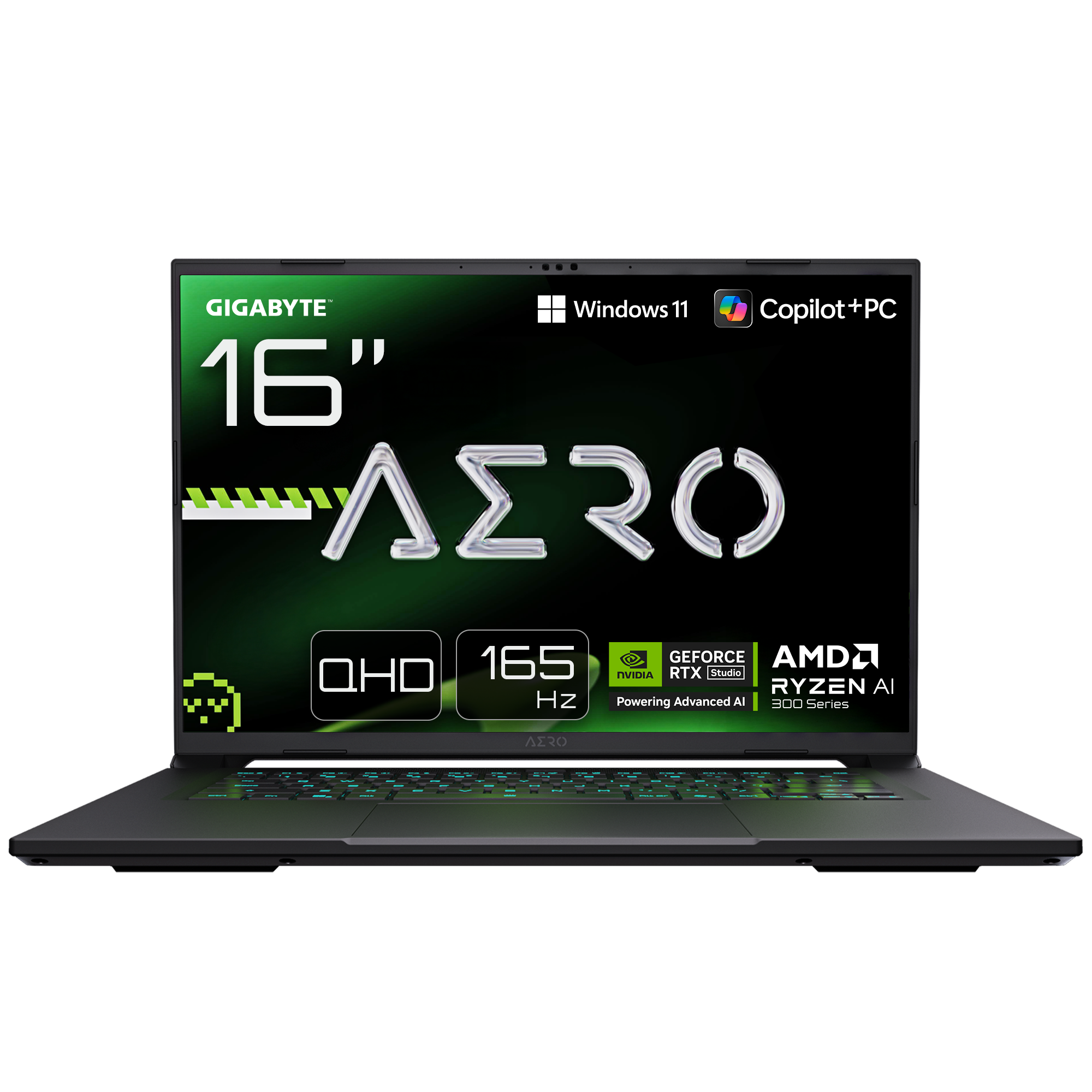 GIGABYTE AERO X16 1VH93DEC64AH laptop 16' 2560 x 1600 350 32GB 1TB AMD Radeon 860M Windows 11 Home
