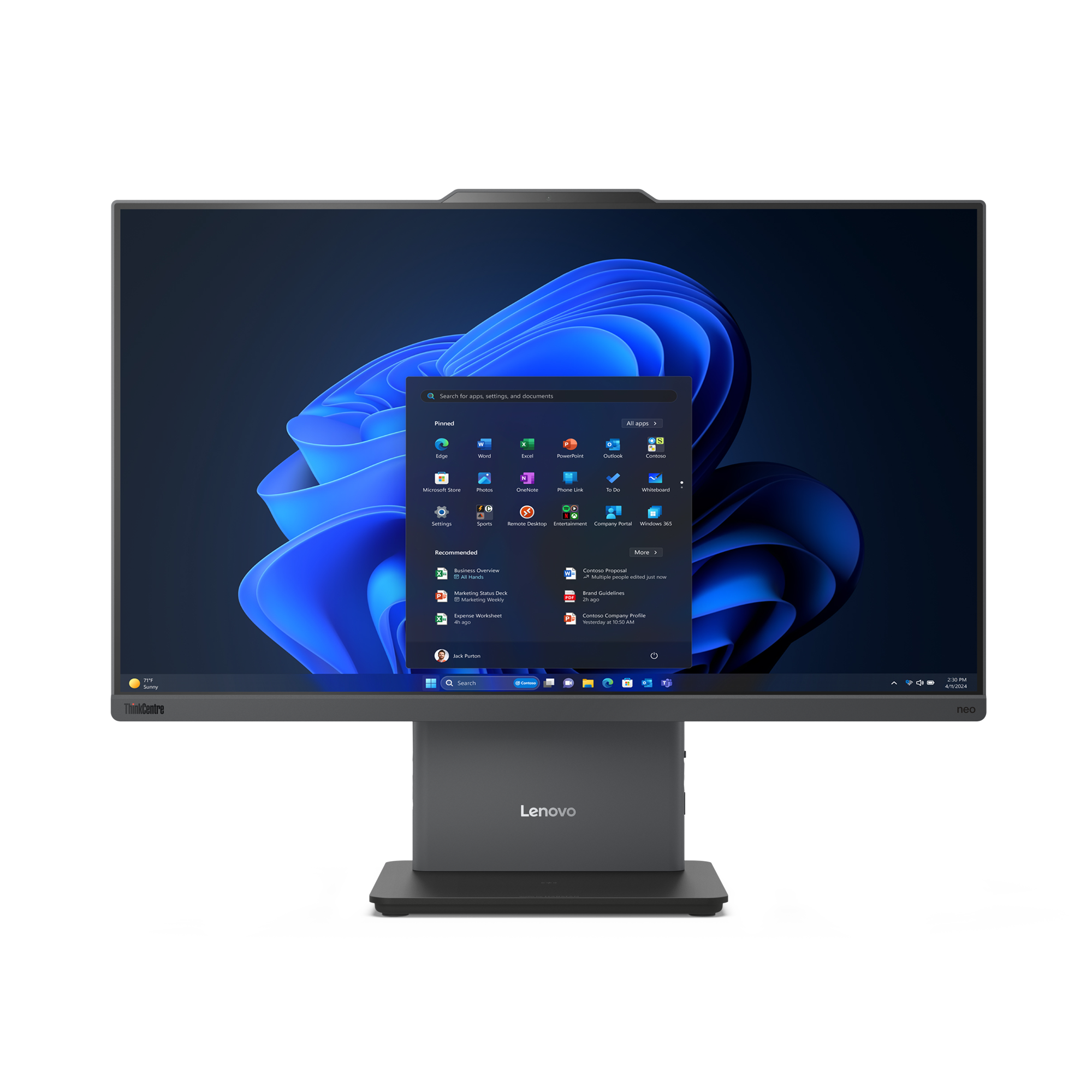 LENOVO ThinkCentre Neo50a 24 Gen 5 Intel Core i5-13420H 60,45cm 23,8Zoll FHD 16GB 512GB SSD W11P TopSeller