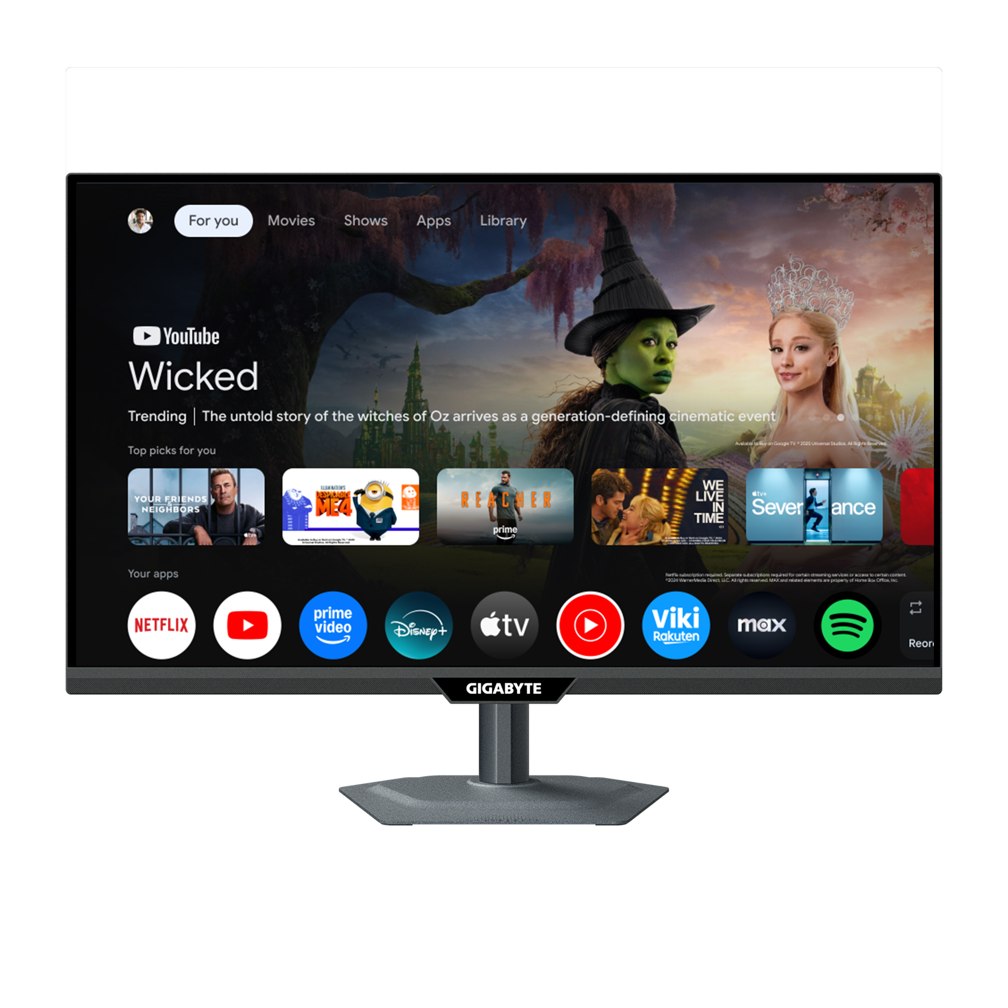 GIGABYTE M27QS 27' SS-IPS 2560 x 1440 (2K) HDMI DisplayPort 180 Hz