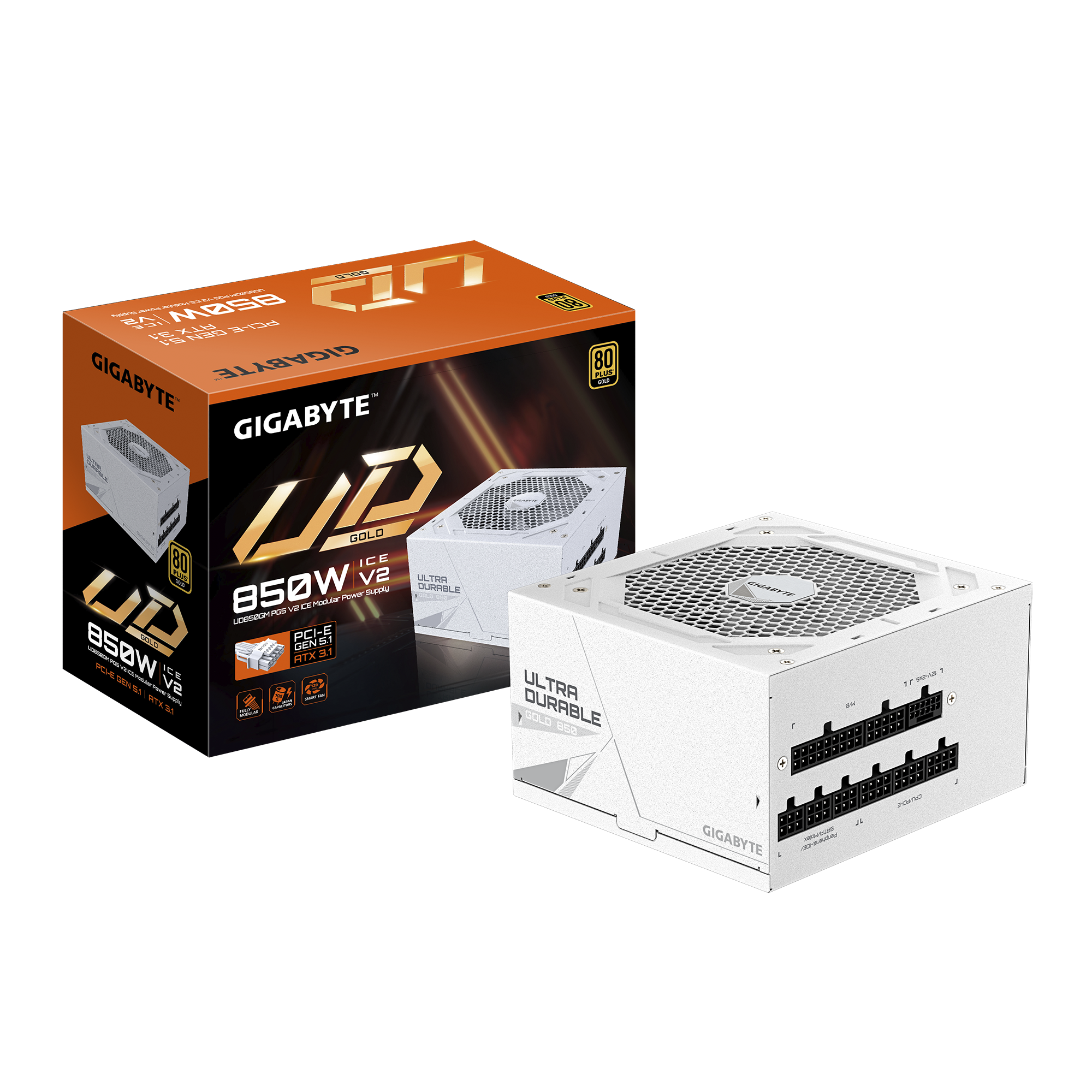 GIGABYTE UD850GM PG5 V2 ICE 850Watt 80 PLUS Gold