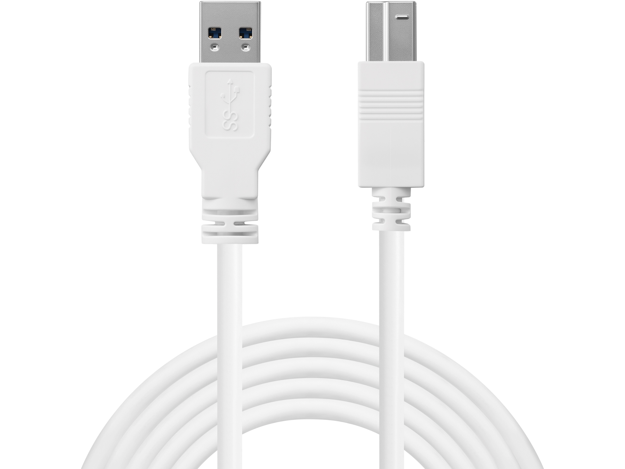 Sandberg 509-23 USB-A to USB-B 1,8m Hvid
