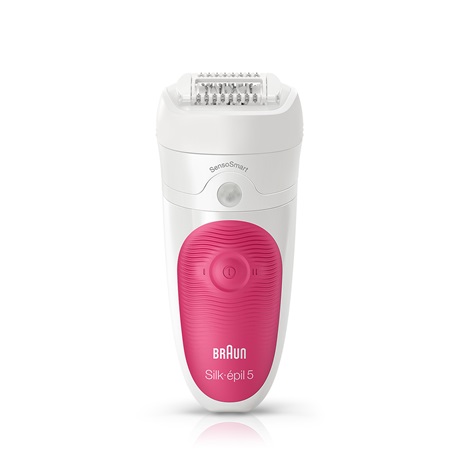 BRAUN Hindbær/hvid Epilator SensoSmart 5/500