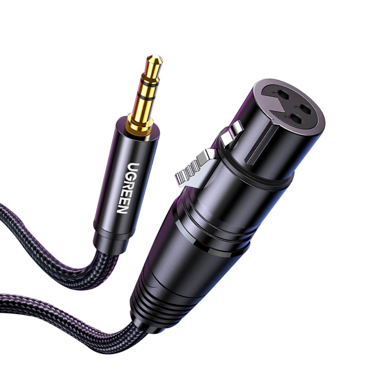 Ugreen 20763 Audiokabel 1m Sort
