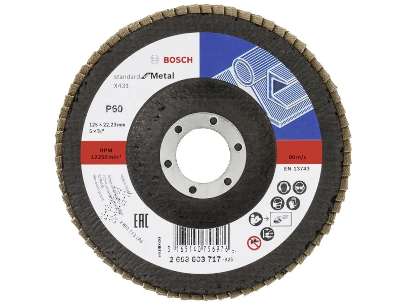 SCIERNICA TALERZ. 125/ 60 X431 STANDARD FOR METAL BOSCH