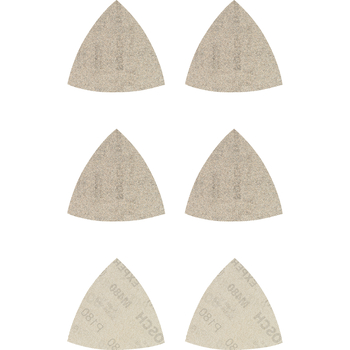 warehouse 3----Expert M480 Netzstruktur-Schleifblatt-Set 93mm, K80 / 120 / 180 (6-teilig, für Deltaschleifer)