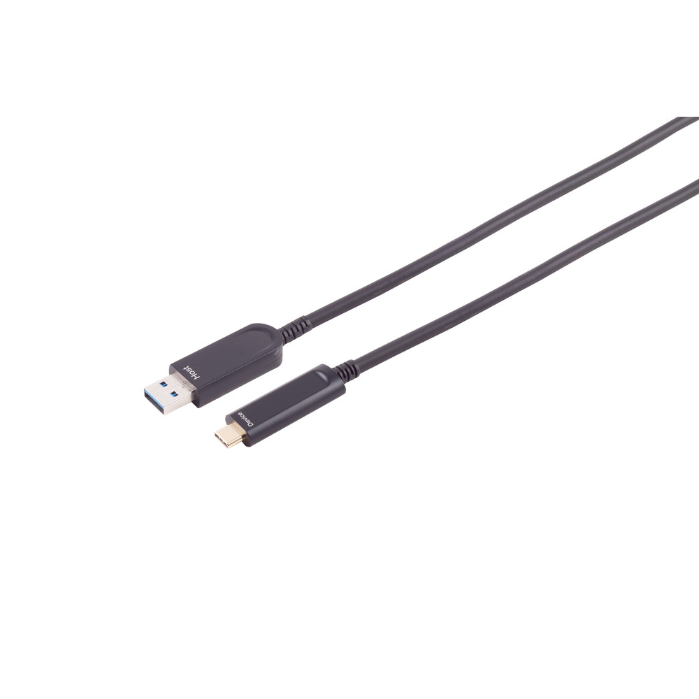 Optical USB-A adapter cable, USB-C, 3.2, 10G, 30m