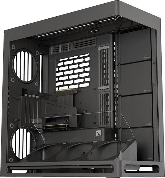 HAVN HS 420 VGPU PC-Gehäuse, Midi-Tower, E-ATX, Tempered Glass, PCIe 5.0 Riser Kabel