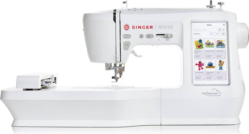 SINGER Sewing machine embroidery machine SE 9185 WiFi Electric current White