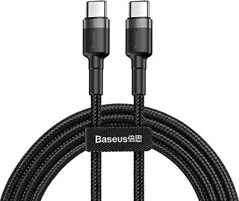 Kabel USB Baseus Kabel Cafule 2x USB-C QC 3A 1m PD black uniwersalny