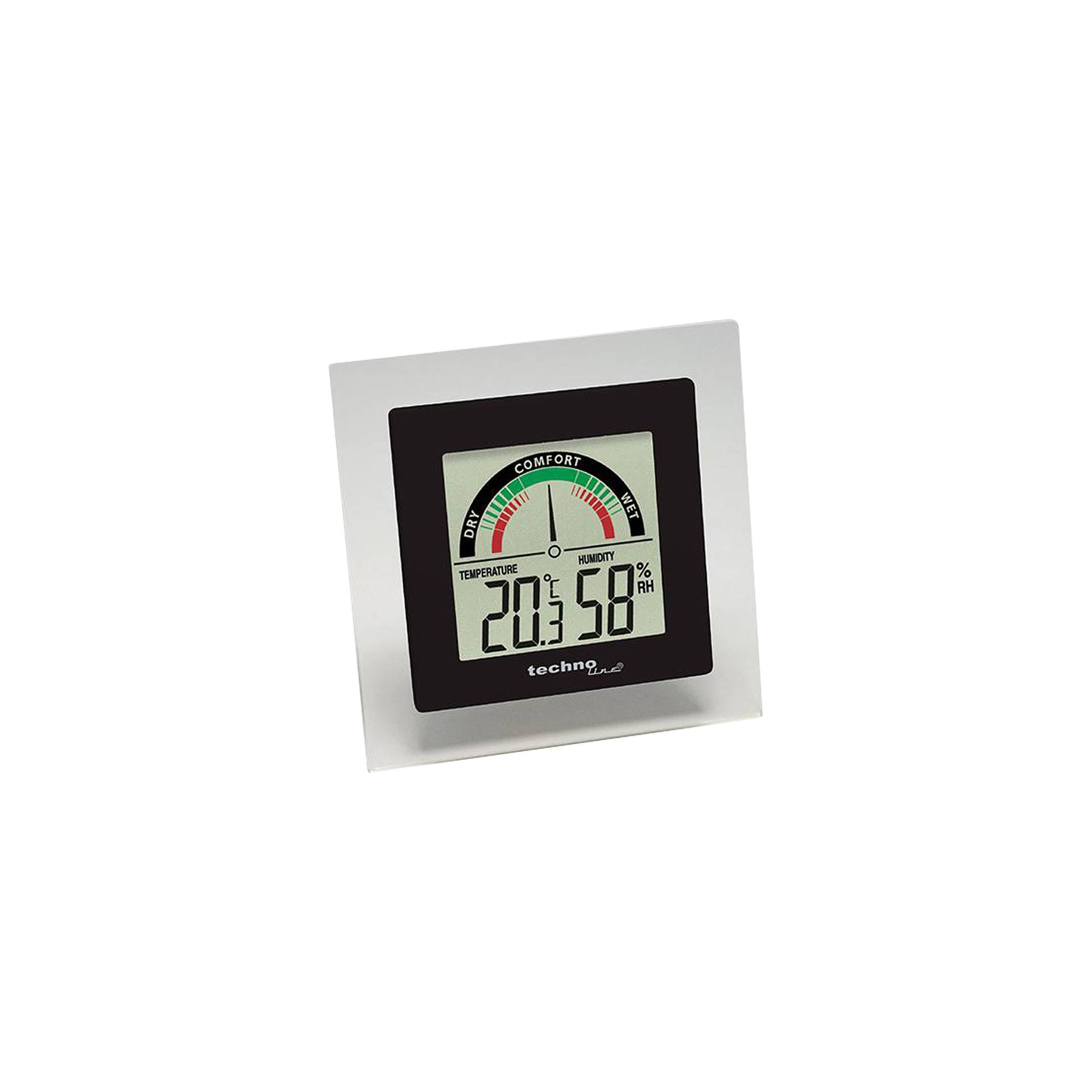 Technoline WS 9415 Thermo-hygrometer Indendørs Sort, Grå